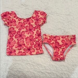 Carter's Pink Floral Kids Bathing Suit